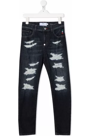 Philipp Plein Vaqueros slim con efecto envejecido