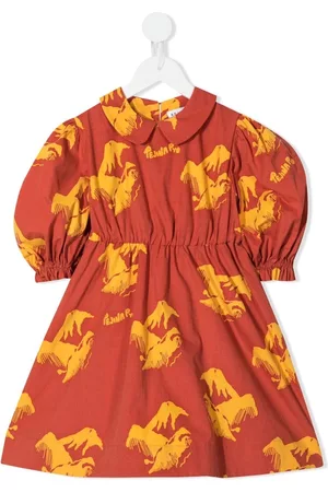 REJINA PYO Vestido con motivo Nora Mount