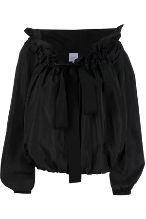 Patou Blusa con cordones en el cuello
