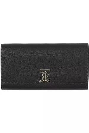Burberry Cartera continental con placa del monograma