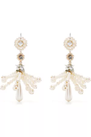 BIYAN Pendientes largos con detalle de perlas