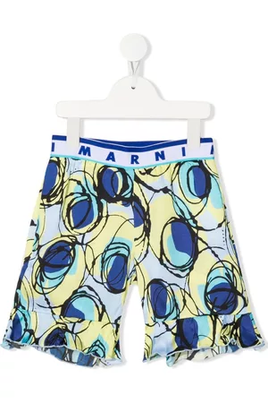 Marni Pantalones cortos de deporte con estampado abstracto