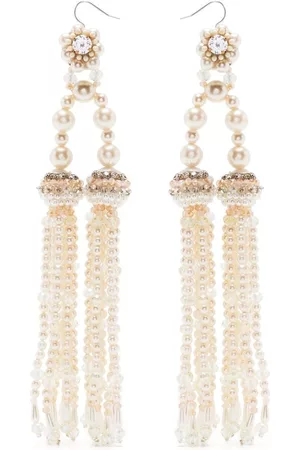BIYAN Pendientes largos con detalle de perlas