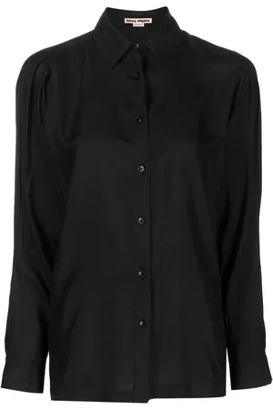 Issey Miyake Camisa con botones y detalle fruncido 1970
