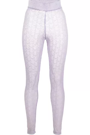 Philipp Plein Leggins con motivo de monograma