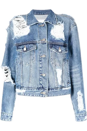 GOEN.J Chaqueta vaquera con efecto envejecido