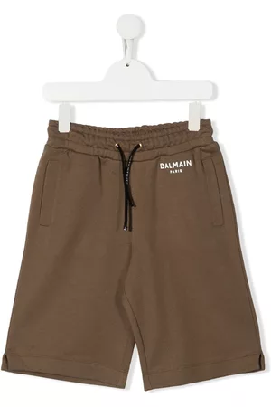 Balmain Pantalones cortos de deporte con logo estampado