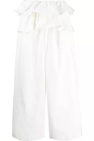 GOEN.J Pantalones de talle alto con volantes