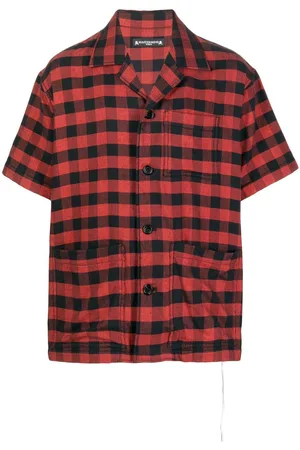MASTERMIND Camisa bordada a cuadros