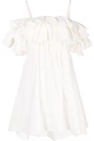 GOEN.J Vestido con volantes y hombros descubiertos