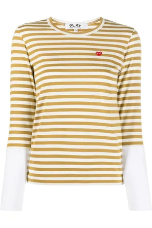 Comme des Garçons Camiseta a rayas de manga larga