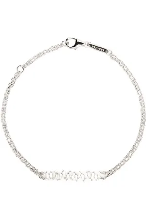 Suzanne Kalan Pulsera de cadena en oro blanco 18 kt con diamantes