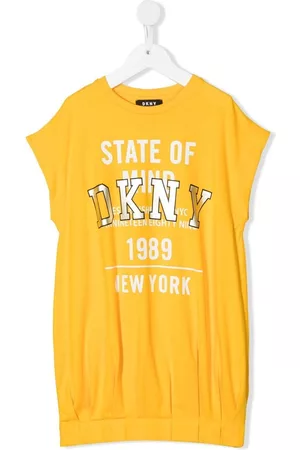 DKNY Vestido estilo camiseta con logo estampado