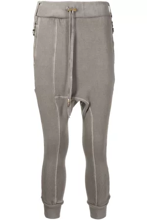 11 BY BORIS BIDJAN SABERI Pantalones de chándal capri con tiro caído