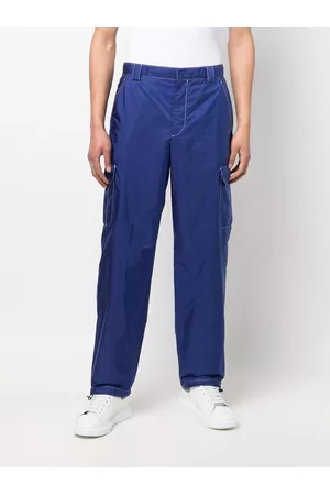 Prada Pantalones rectos con placa triangular
