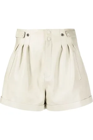 Saint Laurent Pantalones cortos de talle alto