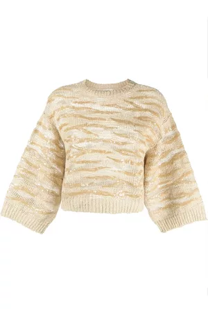 Brunello Cucinelli Jersey corto con lentejuelas