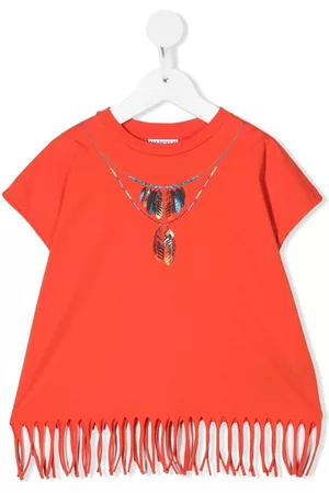 MARCELO BURLON Camiseta con motivo de collar de plumas