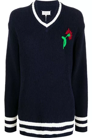 Maison Margiela Jersey con bordado floral
