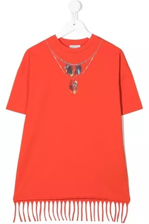 MARCELO BURLON Camiseta con motivo de collar de plumas