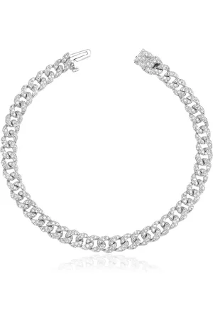 Shay Pulsera en oro blanco de 18kt con diamantes en pavé