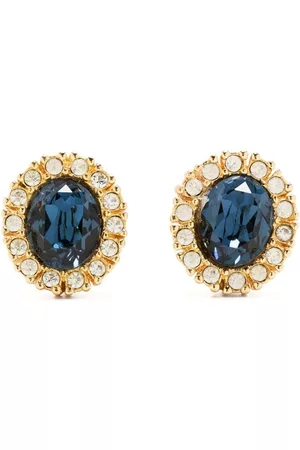 Dior Pendientes con detalles de gemas 1980 pre-owned