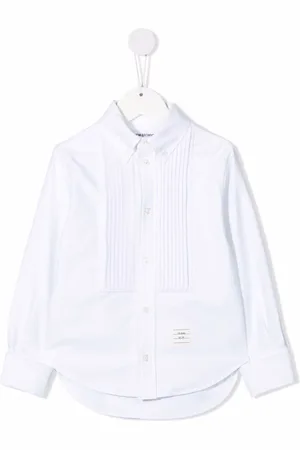 Thom Browne Camisa con pechera plisada