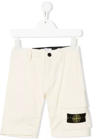 Stone Island Pantalones cortos con parche del logo