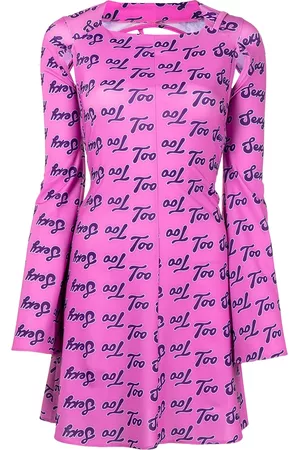 Natasha Zinko Vestido corto con eslogan estampado