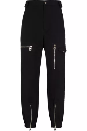 Alexander McQueen Pantalones ajustados con cremalleras