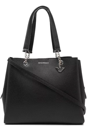 Emporio Armani Bolso shopper con placa del logo