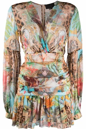 Philipp Plein Vestido corto con estampado Baroque Flowers