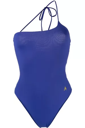 The Attico Bañador de canalé con hombro descubierto