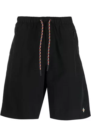 MARCELO BURLON Pantalones cortos de deporte con logo bordado