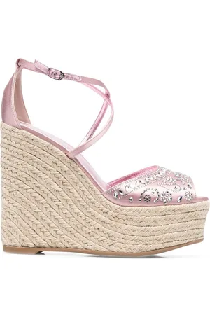 LE SILLA Sandalias con cuña y detalles de cristal