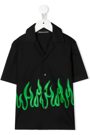 Vision Of Super Camisa con motivo de llamas