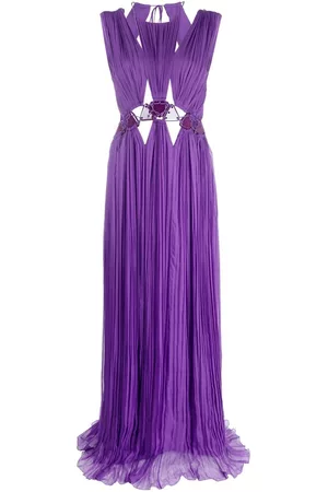 Alberta Ferretti Vestido largo con cuello halter