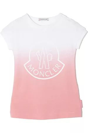 Moncler Vestido estilo camiseta con efecto degradado