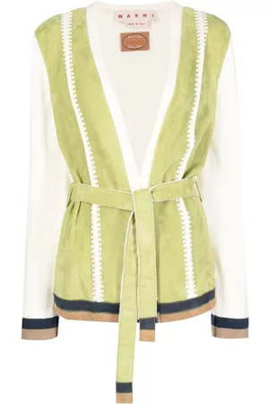 Marni Chaqueta con cinturón en dos tonos
