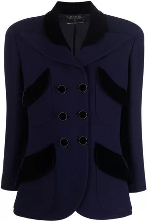 CHANEL Chaqueta con doble botonadura 1980