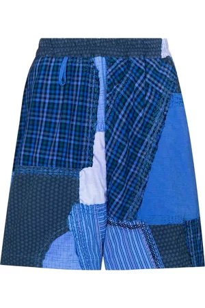 BY WALID Pantalones cortos de chándal con diseño patchwork