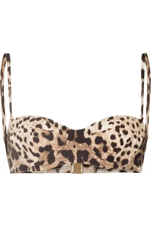 Dolce & Gabbana Top de bikini con estampado de leopardo