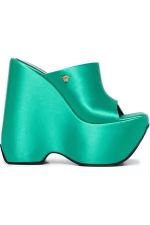 VERSACE Zapatos de tacón con cuña y plataforma
