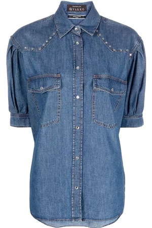 Jacob Cohen Camisa vaquera con detalles de cristal
