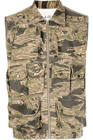 Maharishi Top sin mangas con motivo militar