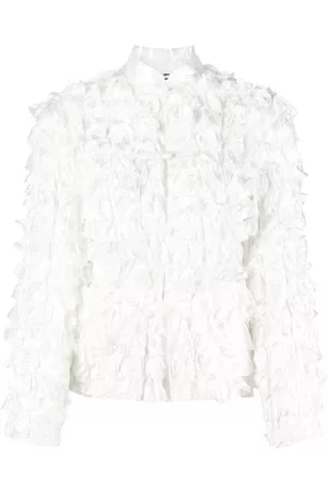 Comme des Garçons Chaqueta entallada con cuello mao