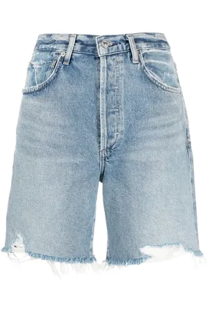 Citizens of Humanity Pantalones vaqueros cortos con dobladillo sin rematar