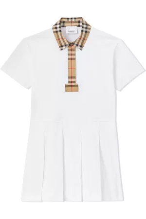 Burberry Vestido camisero con ribete Vintage Check