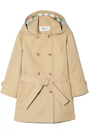 BONPOINT Gabardina con doble botonadura y capucha