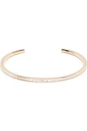 Anita Brazalete Baguette en oro amarillo de 18kt con diamantes